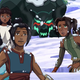 The heroes of Onyx Equinox confronting something dangerous.